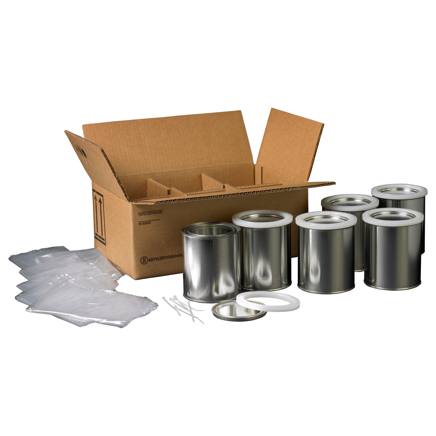 4G 6 x 1 Quart Paint Can Kit (Can not included)