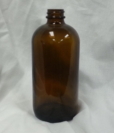 16-Ounce Glass Bottle (Narrow Mouth, Amber) - (1G-16A)