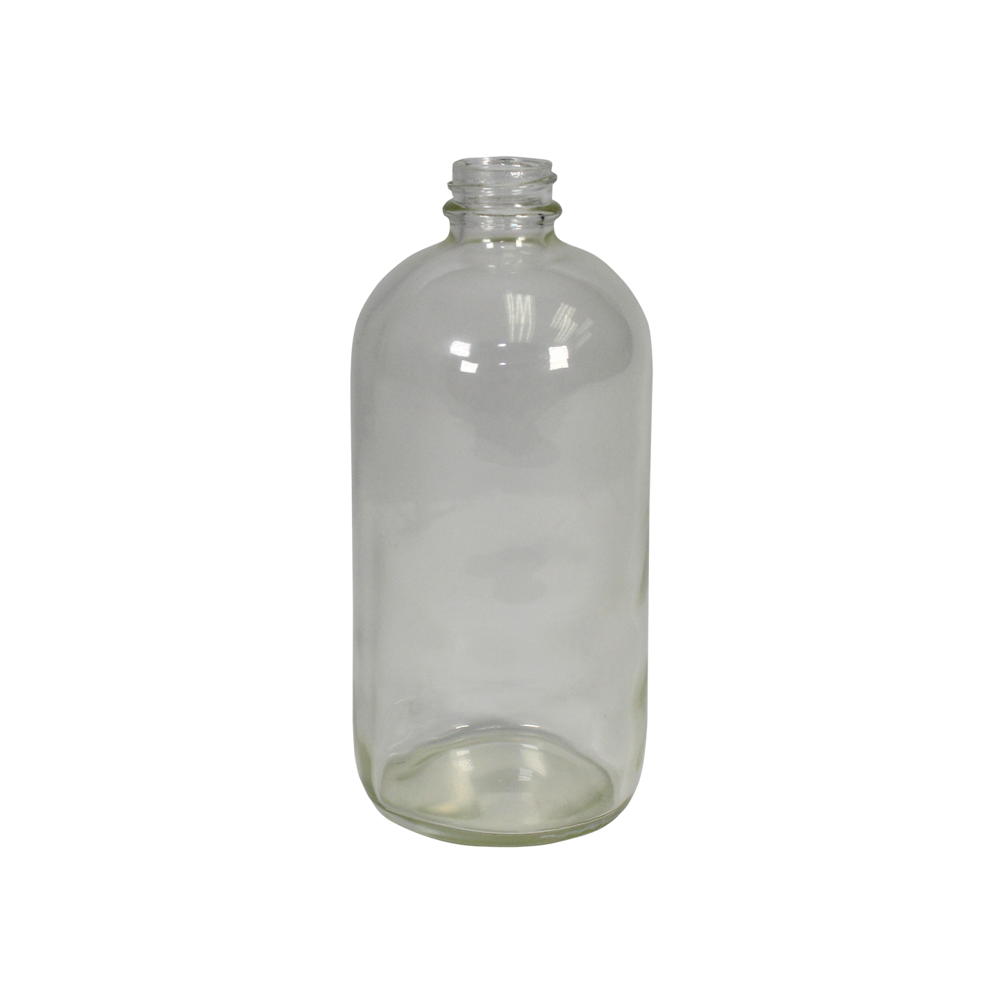 Boston Round Bottle, 16 oz, 28/400 Mouth size, PVC Coated Flint